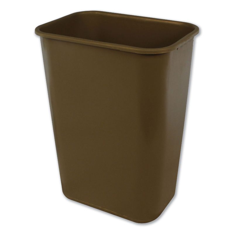 Safco At-Your-Disposal Recycling Center Polyethylene Three 28gal Bins Black 9798BL