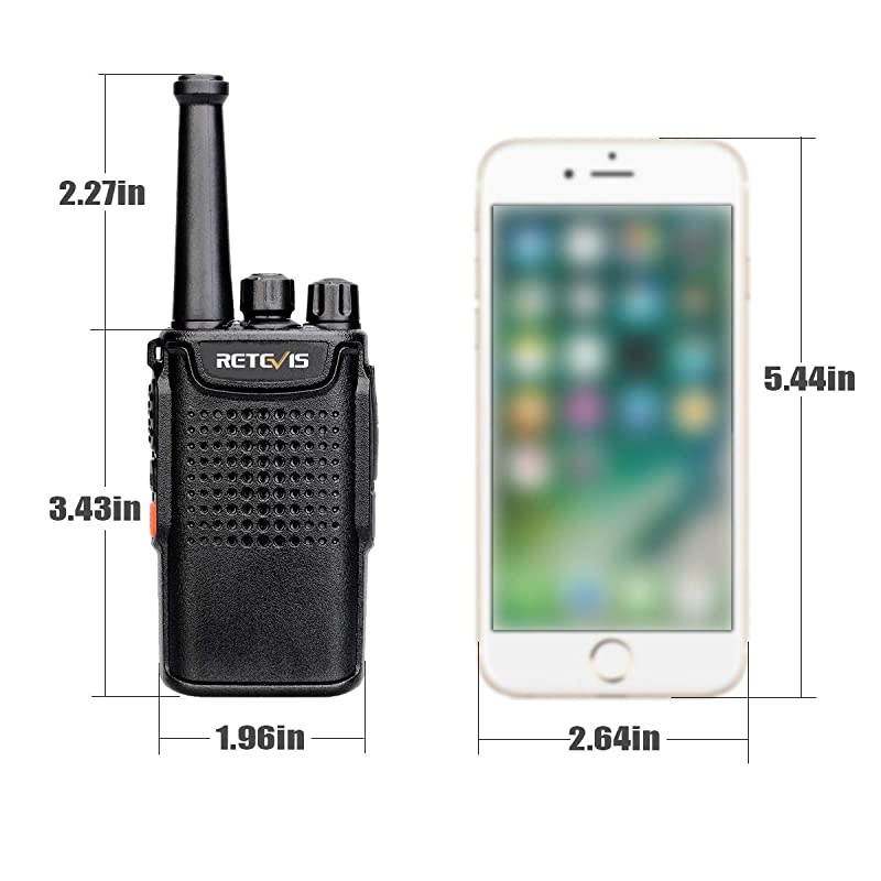 RT67 Walkie Talkies for Adults Long Range 3000mAh Rechargeable VOX Business Small Two Way Radio with LED Flashlight3 Pack