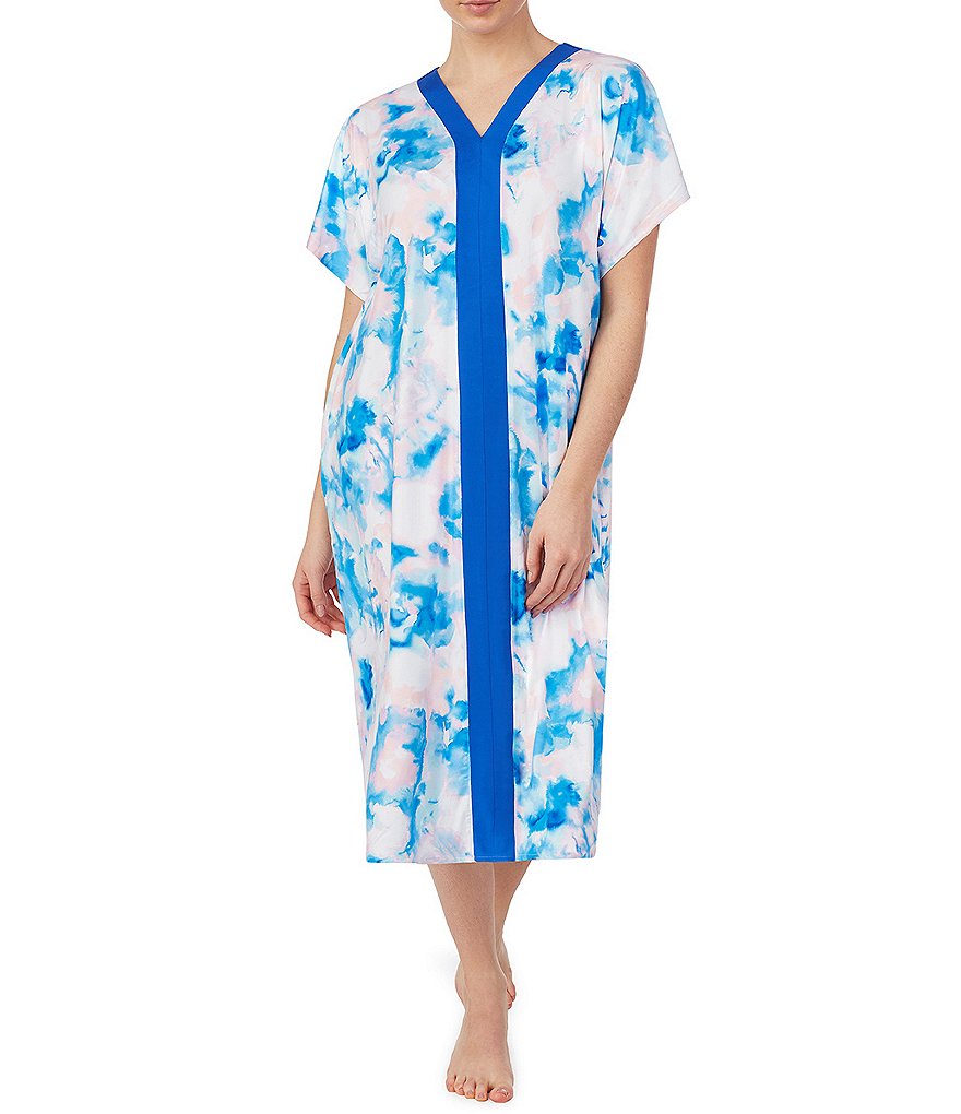 iRelax Printed Recycled-Knit Caftan