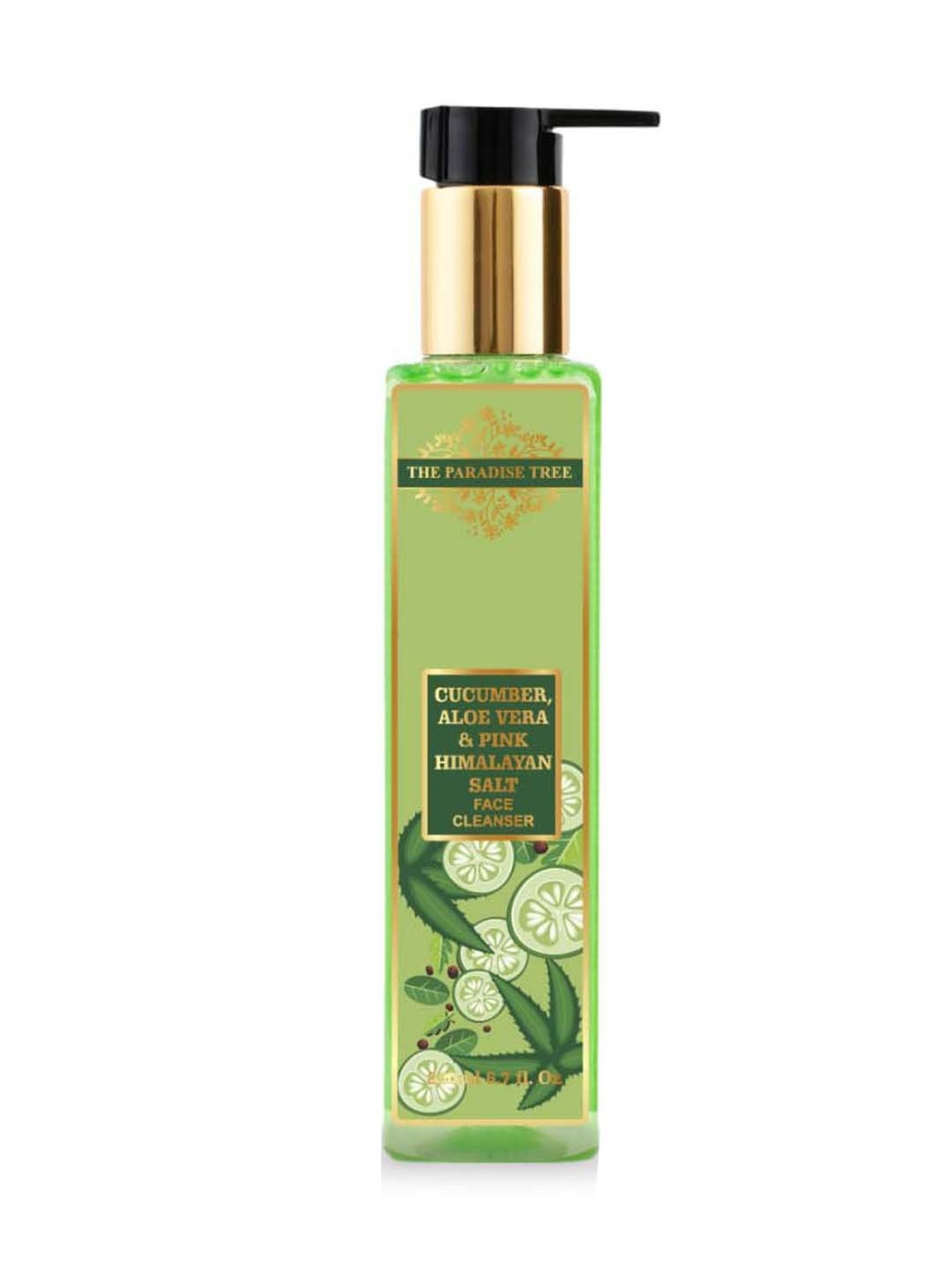 The Paradise Tree's Cucumber, Aloe Vera & Pink Himalayan Salt Face Cleanser - 200 ml