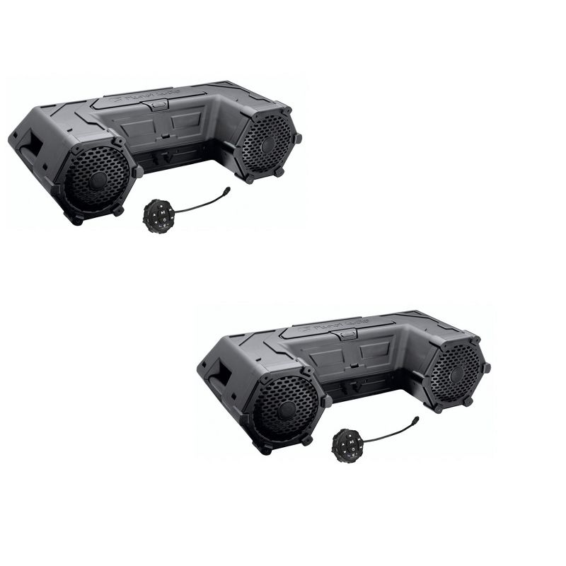 Planet Audio 8" Weatherproof Marine All Terrain LED Light Bar Speakers, PATV85 (2 pack)
