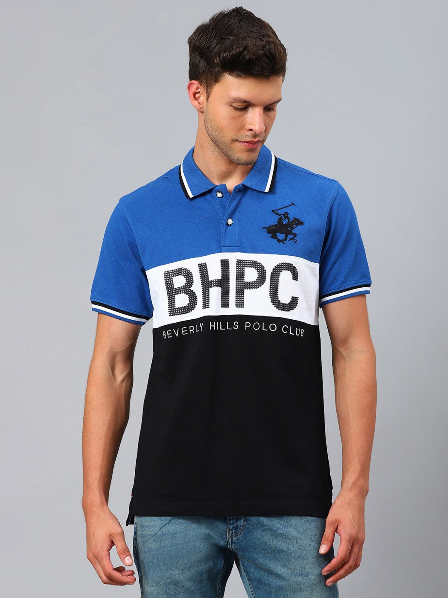 Beverly Hills Polo Club Blue Polo T-Shirt