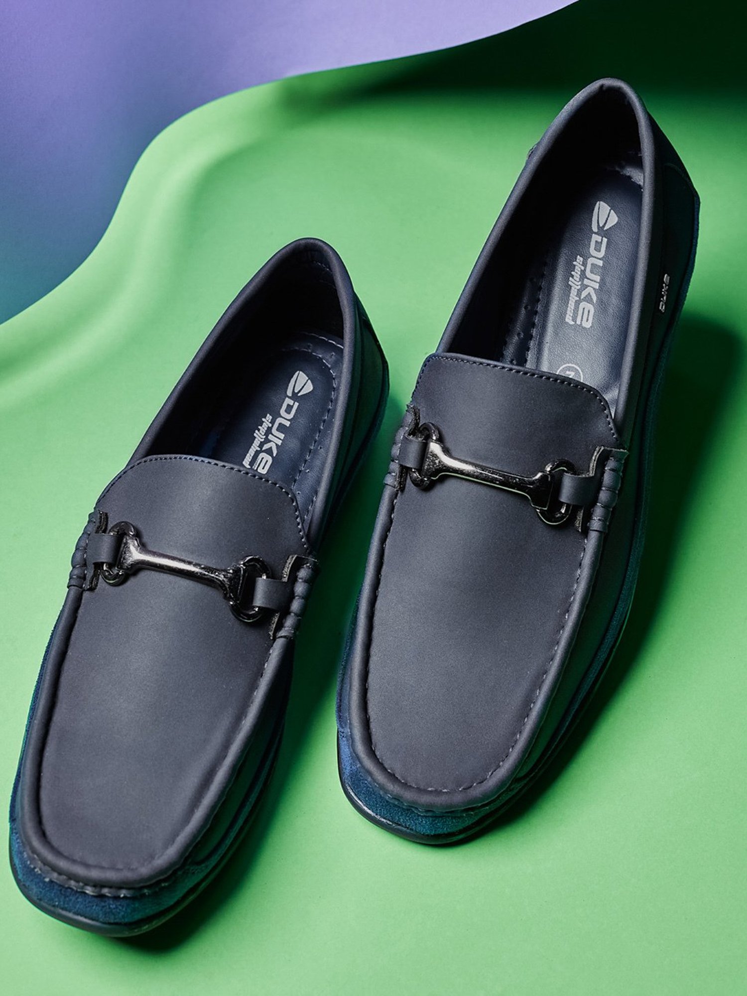 Duke Men's Navy Casual Loafers