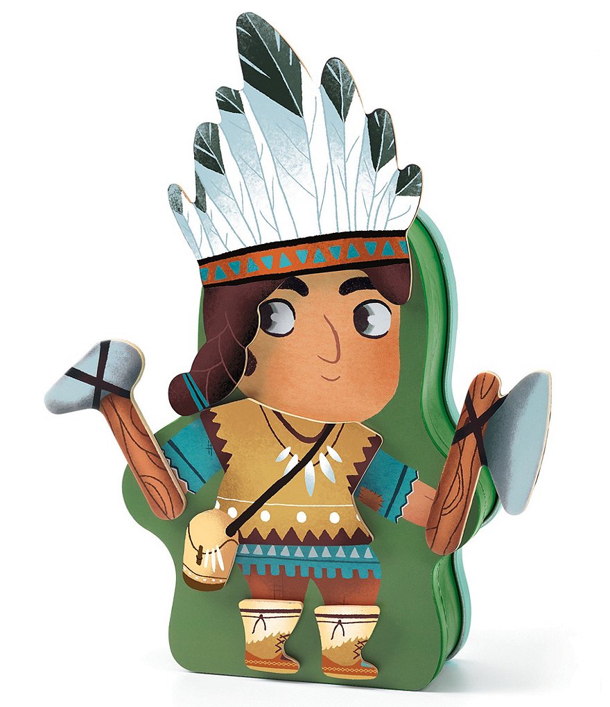 Djeco Aventuro Wooden Magnet Box Playset