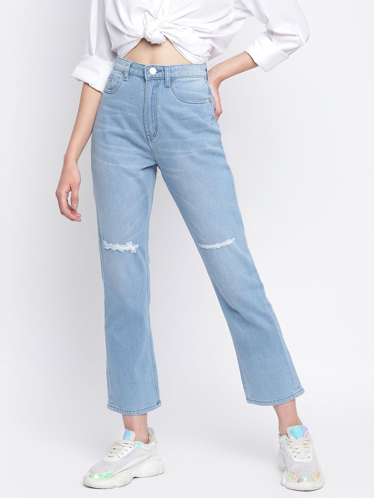 Tales & Stories Blue Distressed Jeans