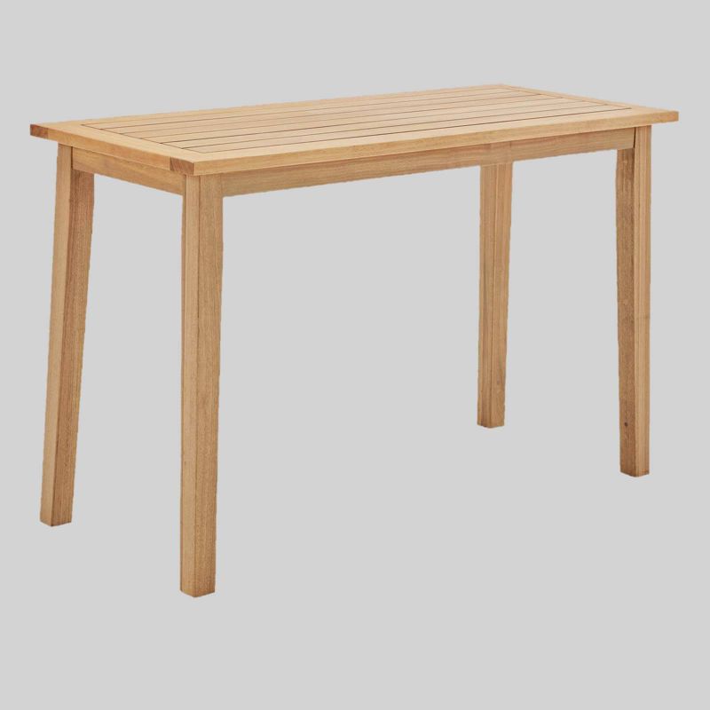 Riverlake 7pc Outdoor Patio Ash Wood Bar Set - Taupe - Modway