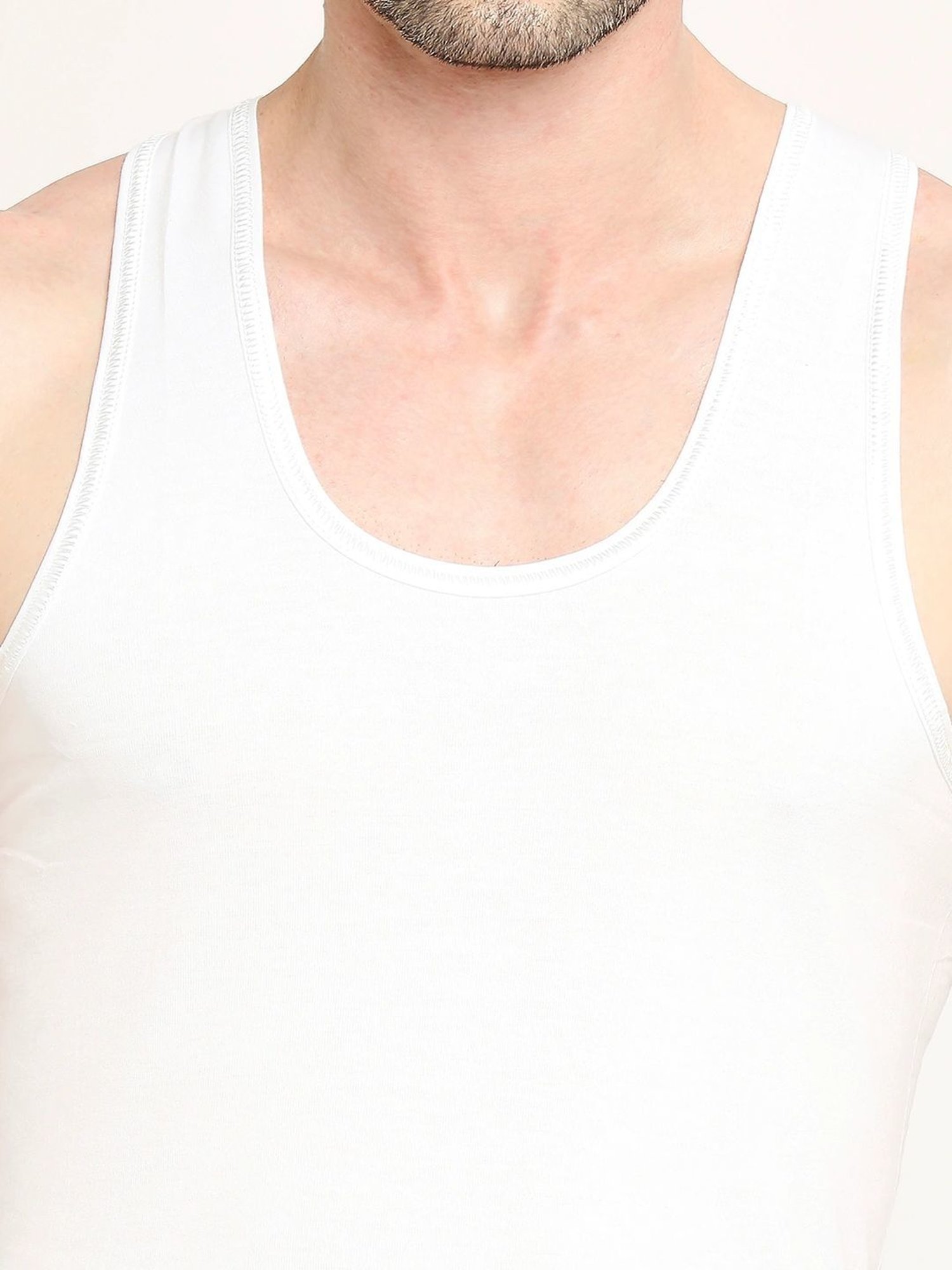 Vip White Regular Fit Vest