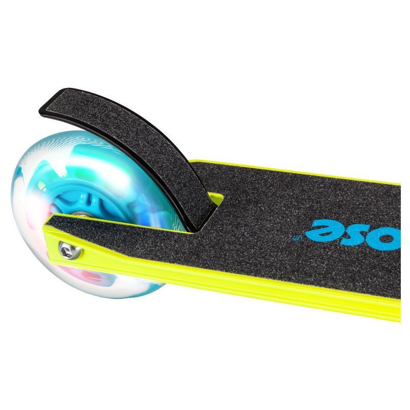Mongoose Force 1.0 Folding Scooter with Lights - Yellow/Blue