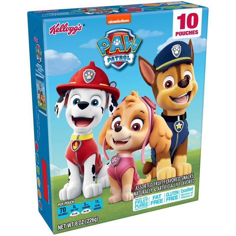 Kellogg's PAW Patrol Assorted Fruit Flavored Snacks - 10ct