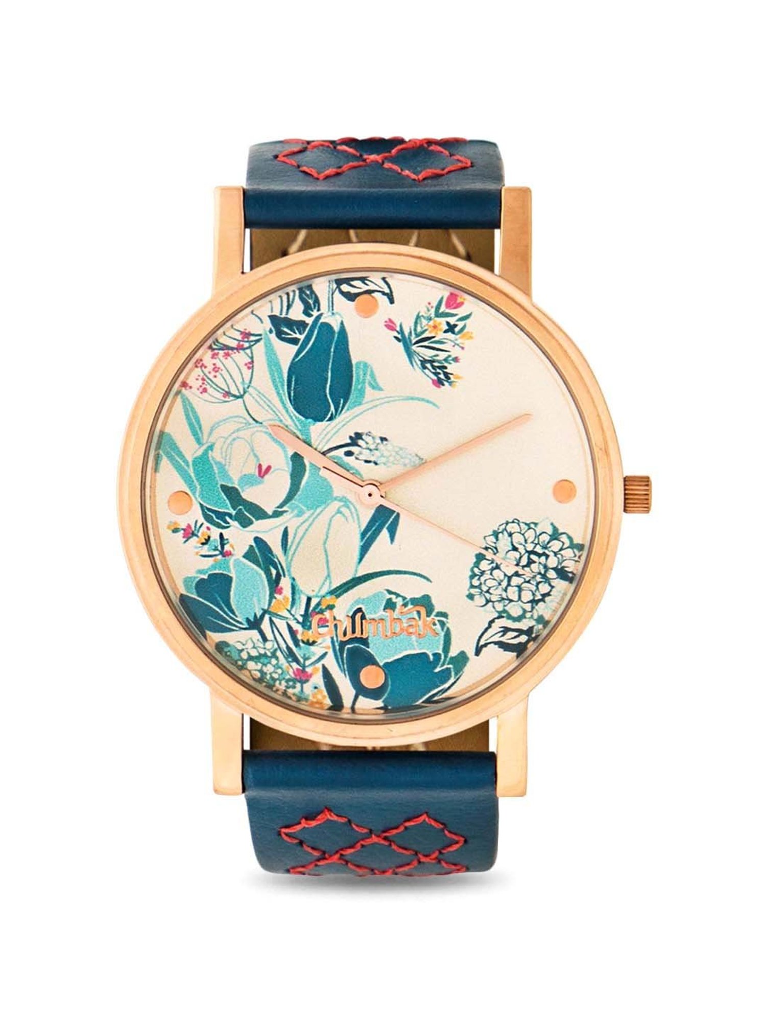 Chumbak MI5 Tulip Garden Quilted Analog Watch for Women
