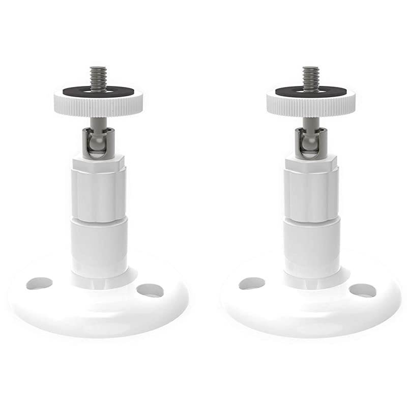 Arlo Wyze Cam Pan Wall Mount Bracket Adjustable Tilt Swivel Indoor Outdoor TCBR012W 2 Packs White by