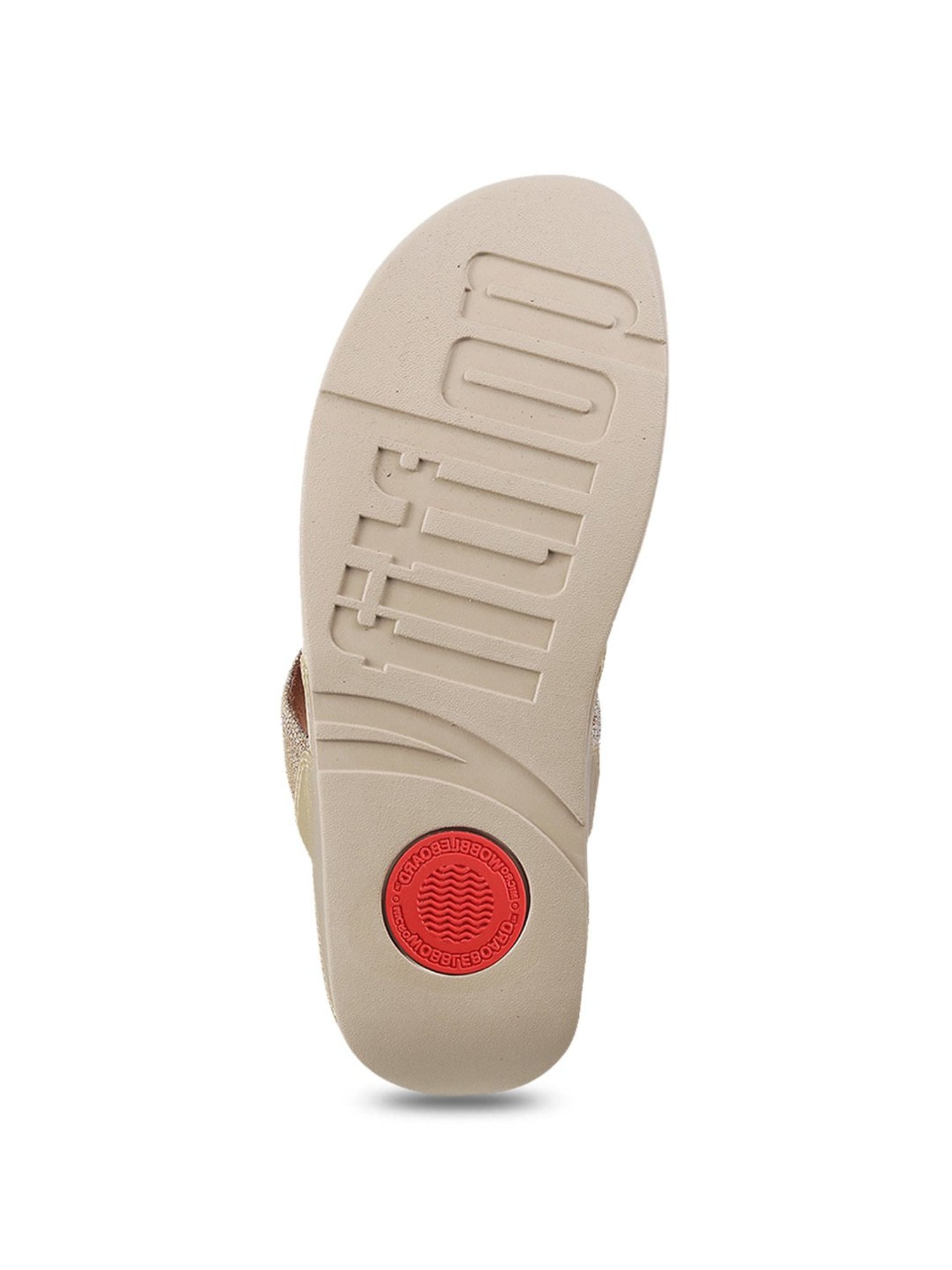 FitFlop Women's Beige Thong Wedges