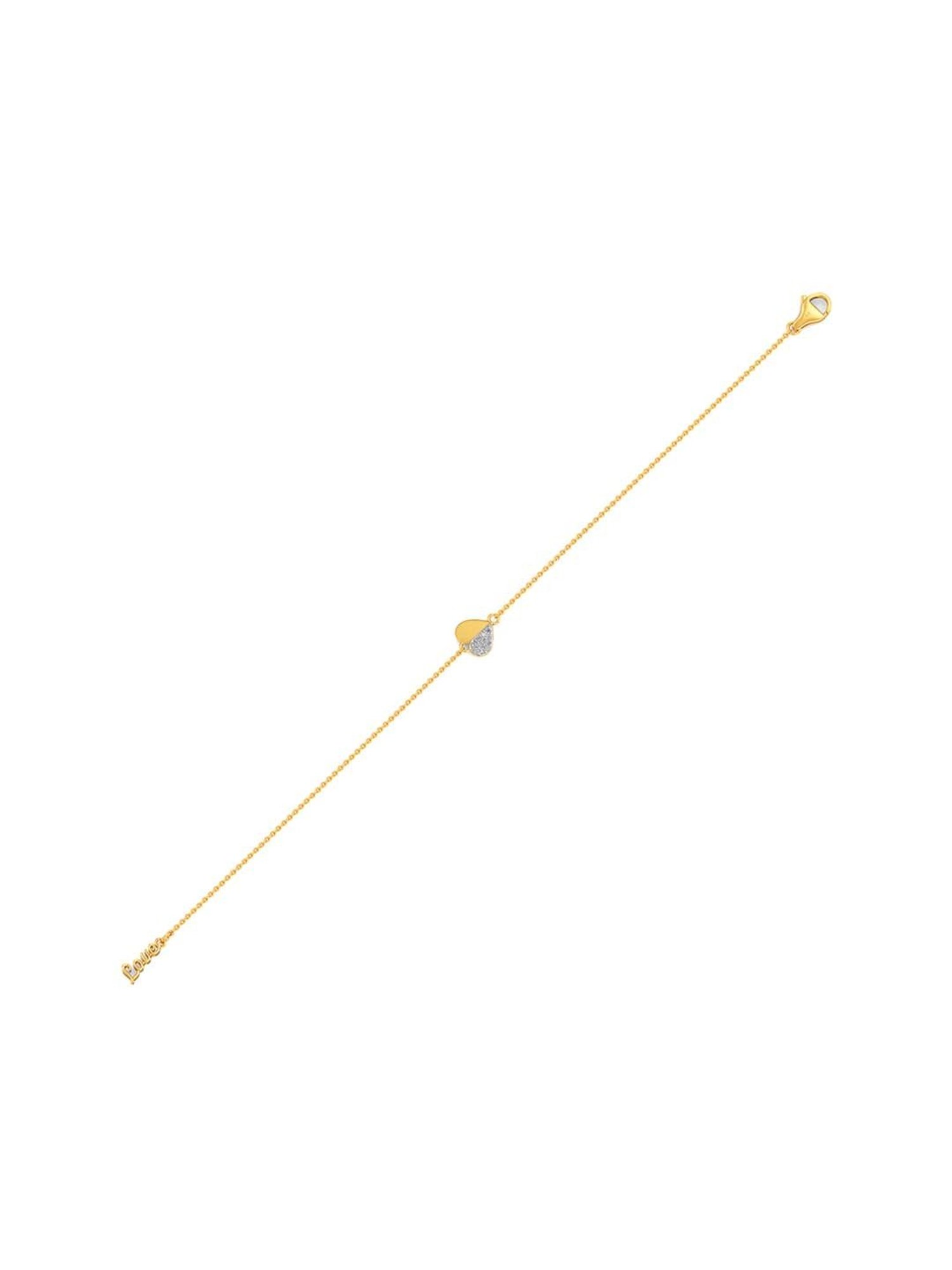 Joyalukkas 18k Yellow Gold & Diamond LOVE Tennis Bracelet for Women