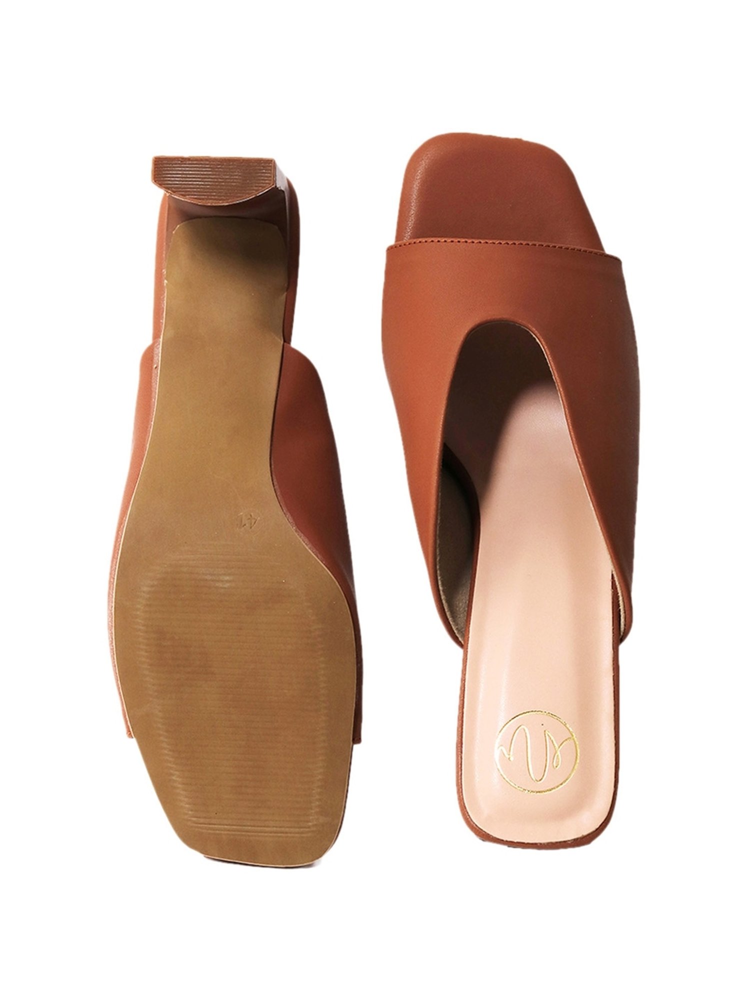 NR by Nidhi Rathi Women's Tan Casual Sandals