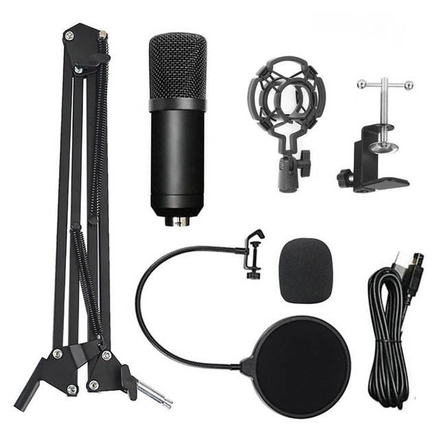 USB Computer Microphone Set 192KHZ / 24Bit High Sampling Rate Professional Podcast Condenser Microphone For PC Karaoke YouTube