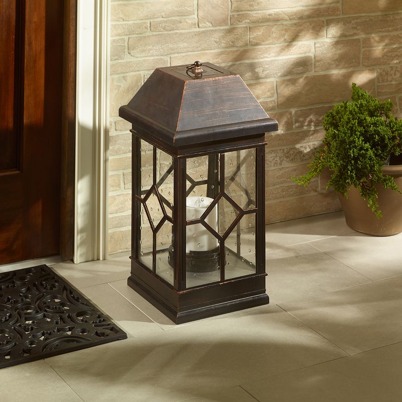 San Felipe Estate 22" Solar LED Outdoor Lantern - Smart Solar