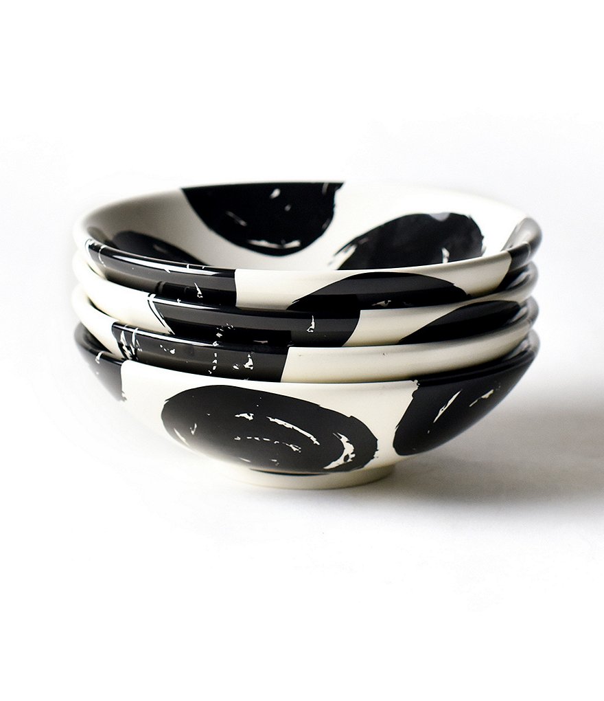 Coton Colors Brushed Dot Scoop Bowl Set of 4