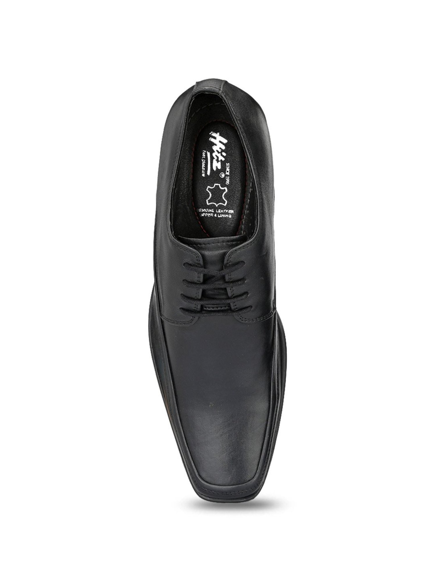 Hitz Men's Black Derby Shoes