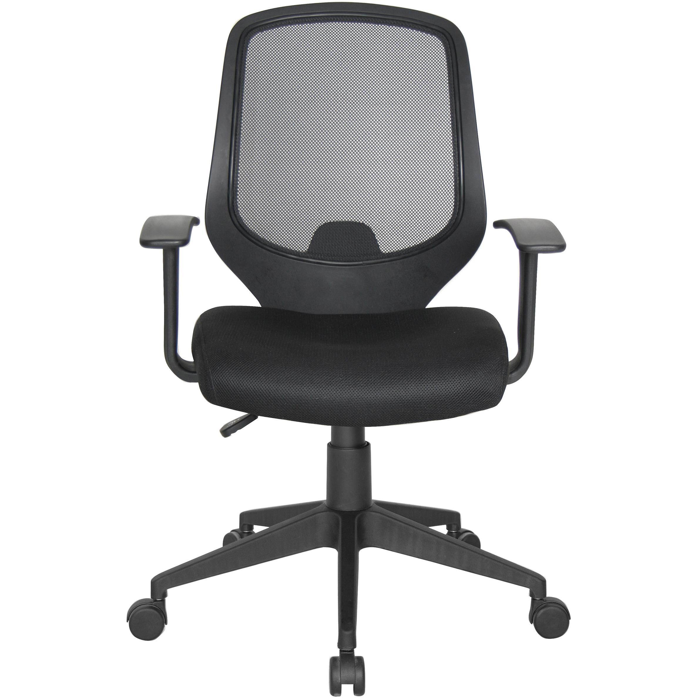 OFM Essentials Collection Mesh Swivel Task Chair with Arms, in Black (E1000)