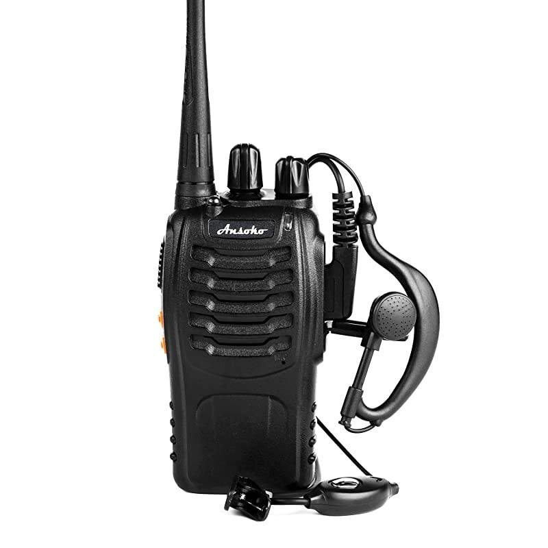 Walkie Talkies Rechargeable Long Range Two Way Radios 16Channel with Earpiece Battery n Charger 3 Pack