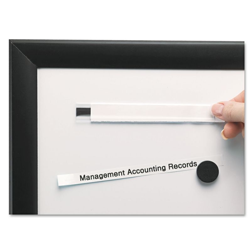 Panter Company Clear Magnetic Label Holders Side Load 6 x 1/2 Clear 10/Pack PCM12