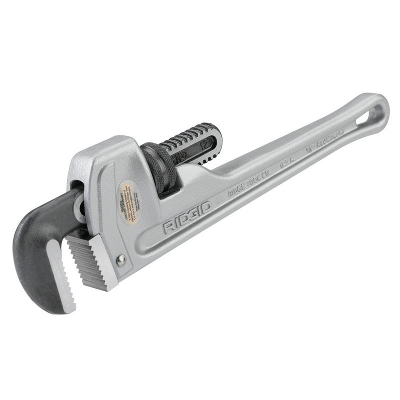 Ridgid 812 Aluminum 2 in. Jaw Capacity 12 in. Long Straight Pipe Wrench