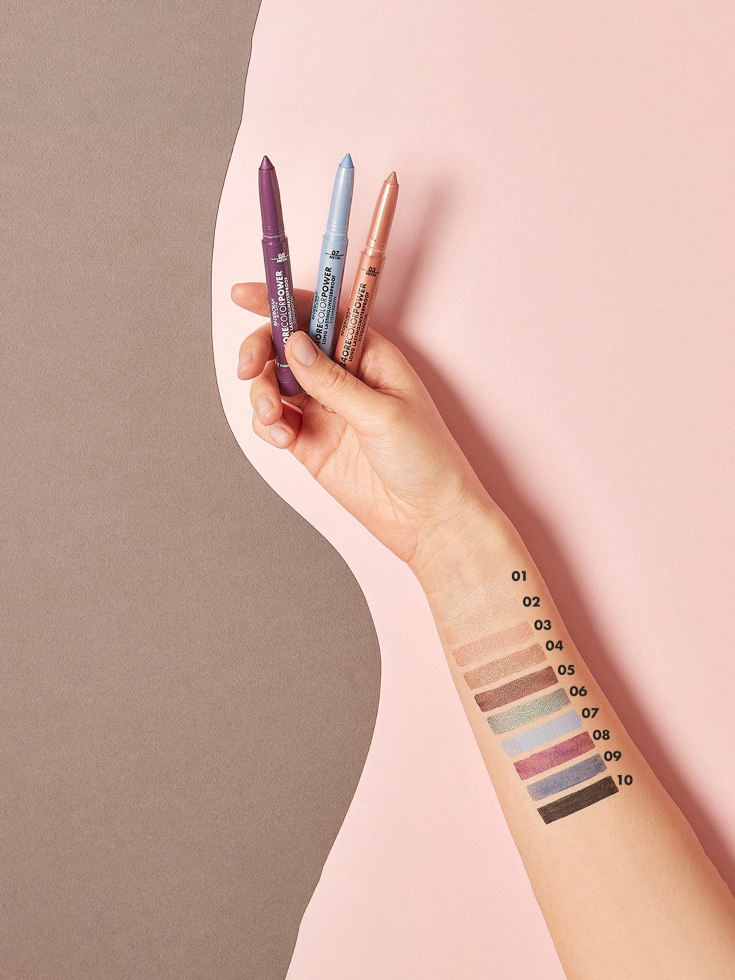 Deborah Milano 24 Ore Color Power Long Lasting & Waterproof Eyeshadow 08 Deep Purple - 1.4 gm