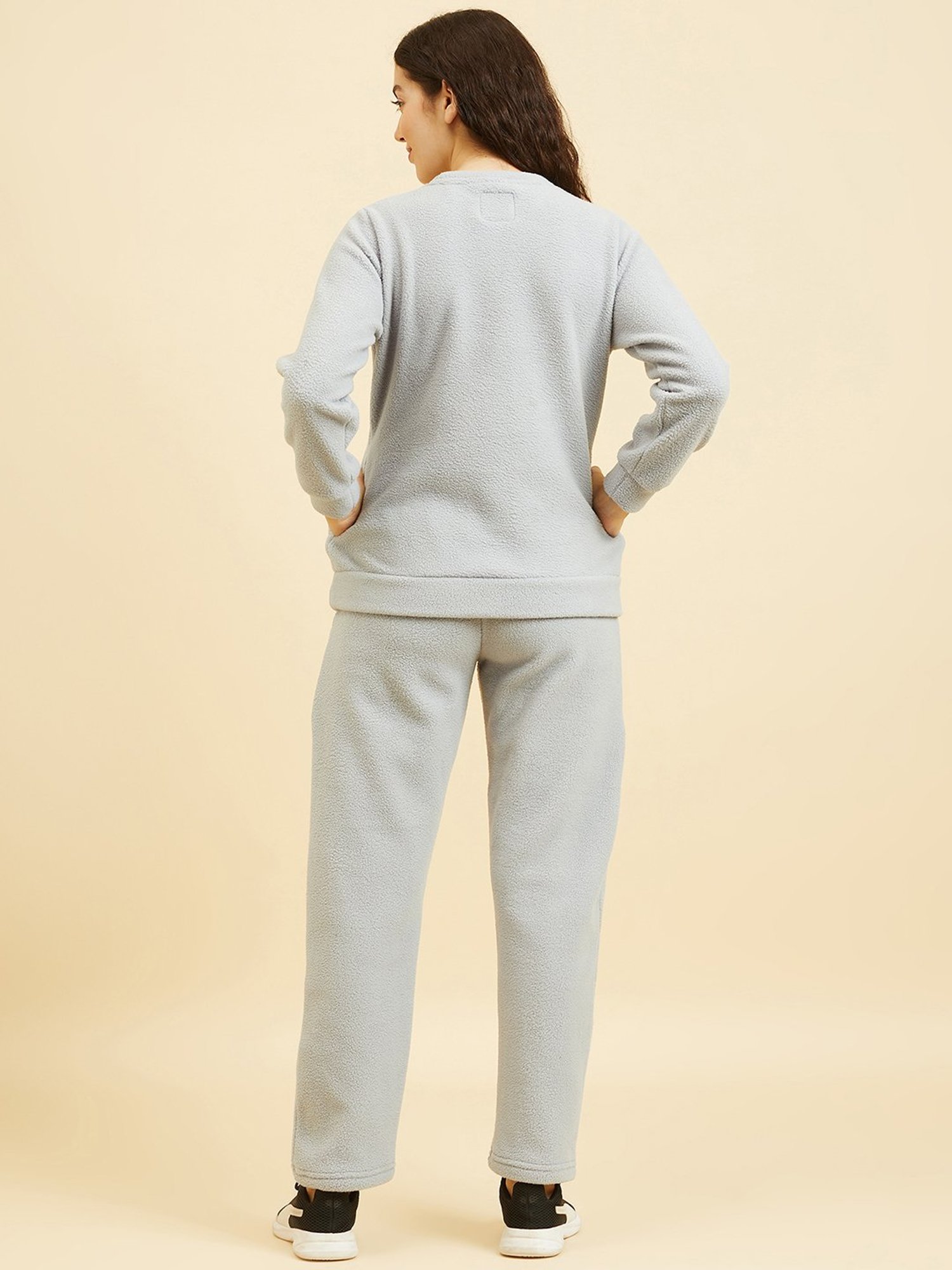 Sweet Dreams Grey Printed Pullover With Pants