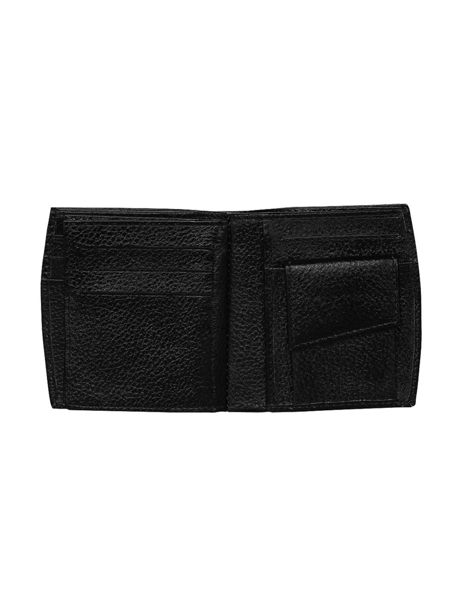 Scharf Black Leather Set Of Waist Belt And Wallet For Men