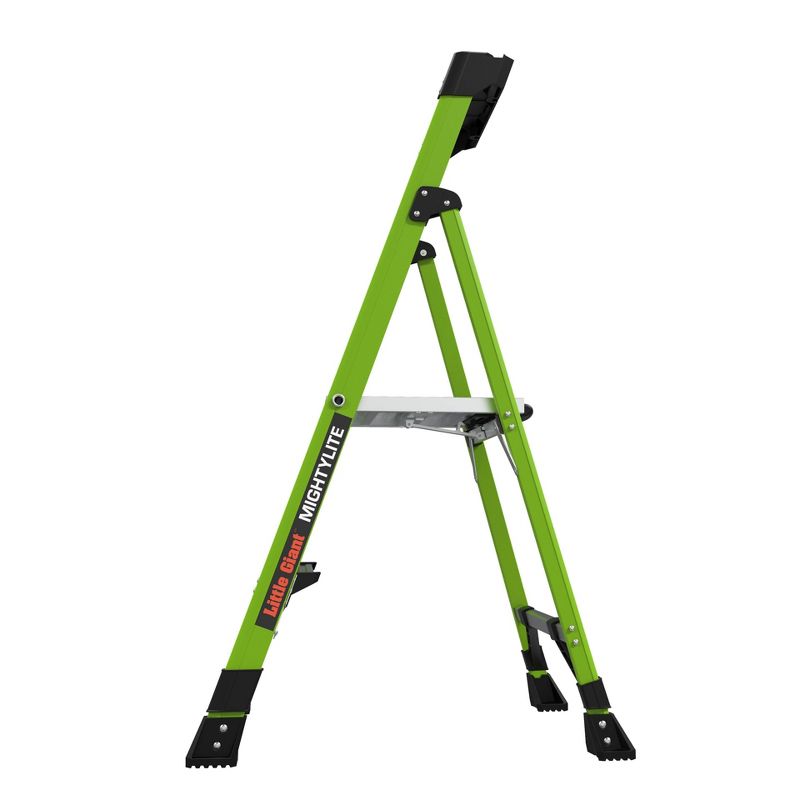 Little Giant Ladder Systems 4' ANSI type IAA 375 lb fiberglass Stepladder with Ground Cue Apple Green