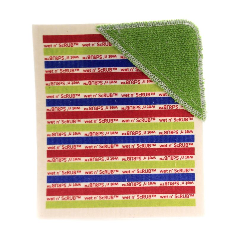 Swedish Dish Cloth 7.75" Wet N' Scrub  Set Absorbent Cleaning Cloth Non Abrasive  -  Dish Cloth