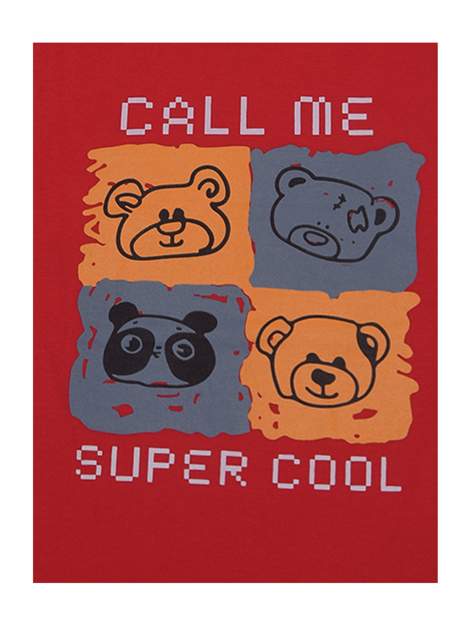 Dollar Boys Red Printed T-Shirt