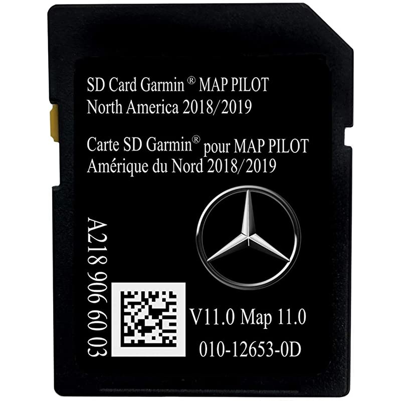 2019 Navigation SD Card 2019 2018 2017 Version A2189066003 for Mercedes B C CLA CLS GLA GLC SLC Chip Map with Anti Fog Car Rearview Mirror Film and Key Chain
