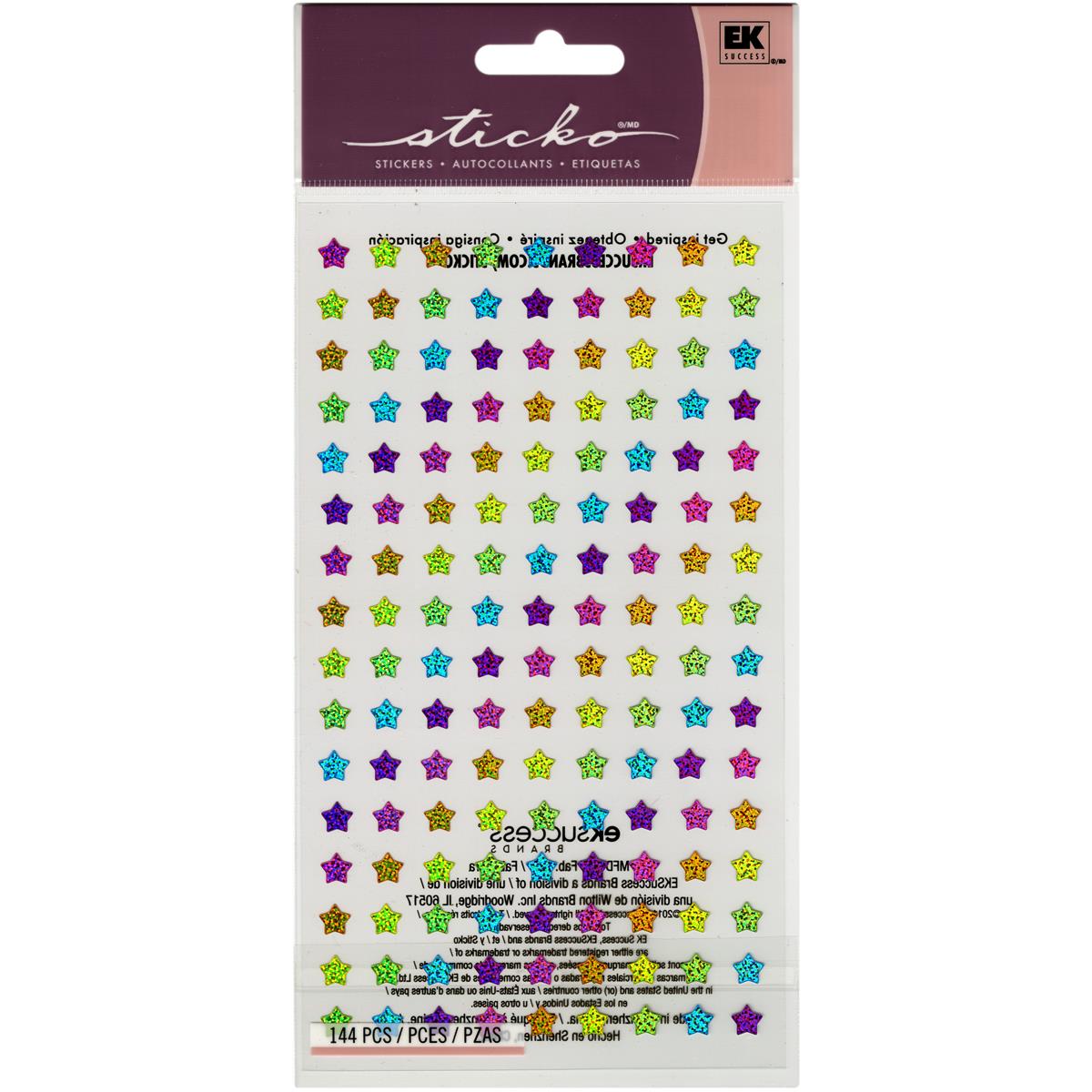 Sticko Classic Stickers-Rainbow Stars