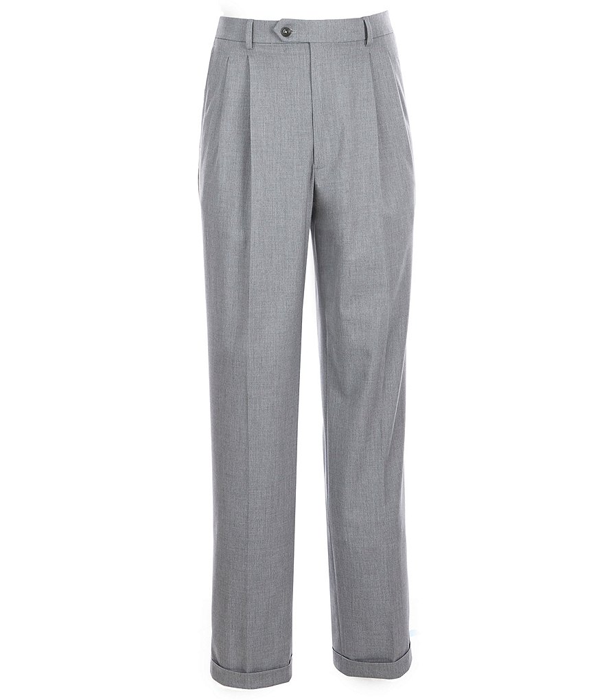 Roundtree & Yorke TravelSmart Ultimate Comfort Easy Care Pleated Dress Pants