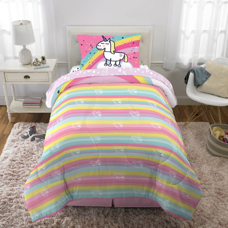 Twin Peppa Pig Rainbow Dreamer Bedding Bundle