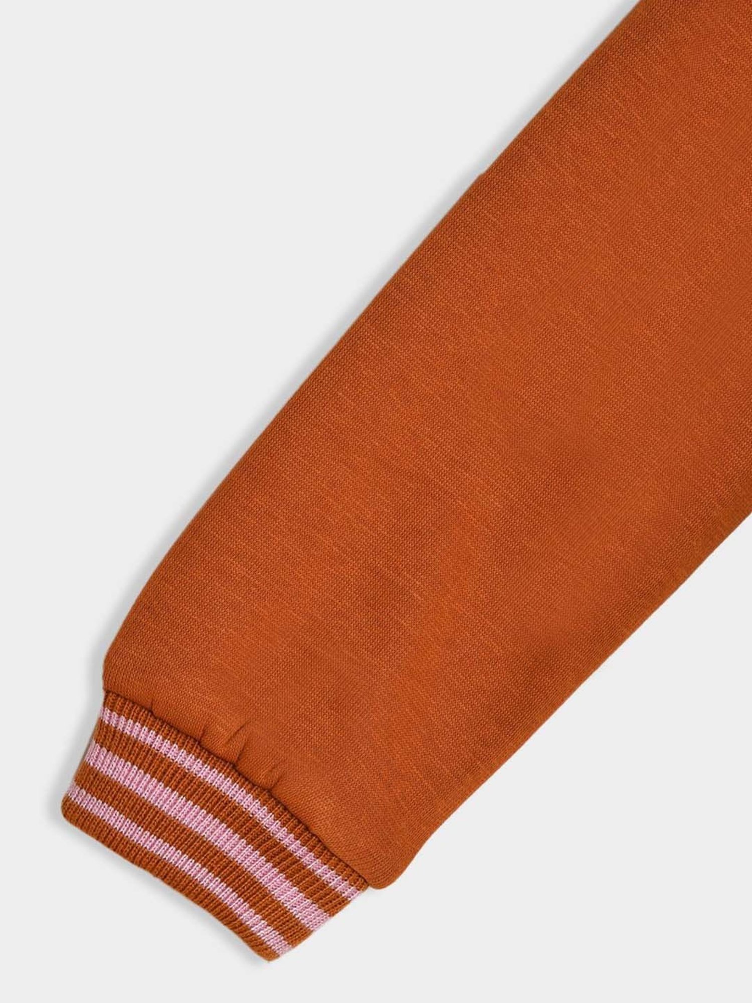 MiArcus Girls Brown Printed Full Sleeves Sweatshirts & Hoodies