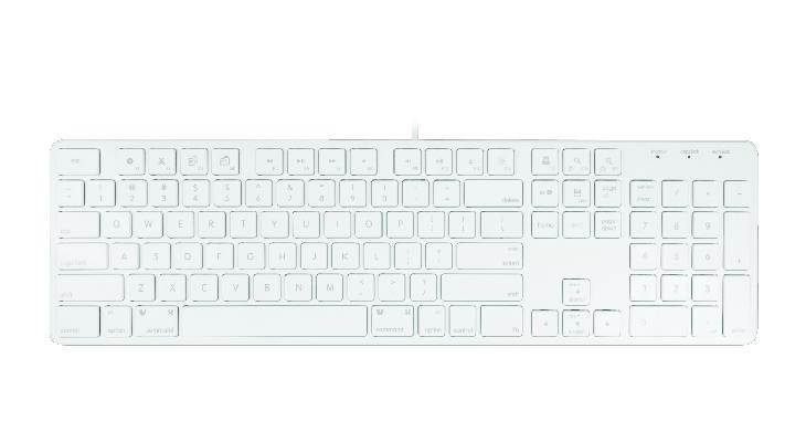 Macally Ultra-Slim USB Wired Keyboard for Apple Mac Pro, MacBook Pro/Air, iMac, Mac Mini, Laptop, Windows PC (SLIMKEYPRO)