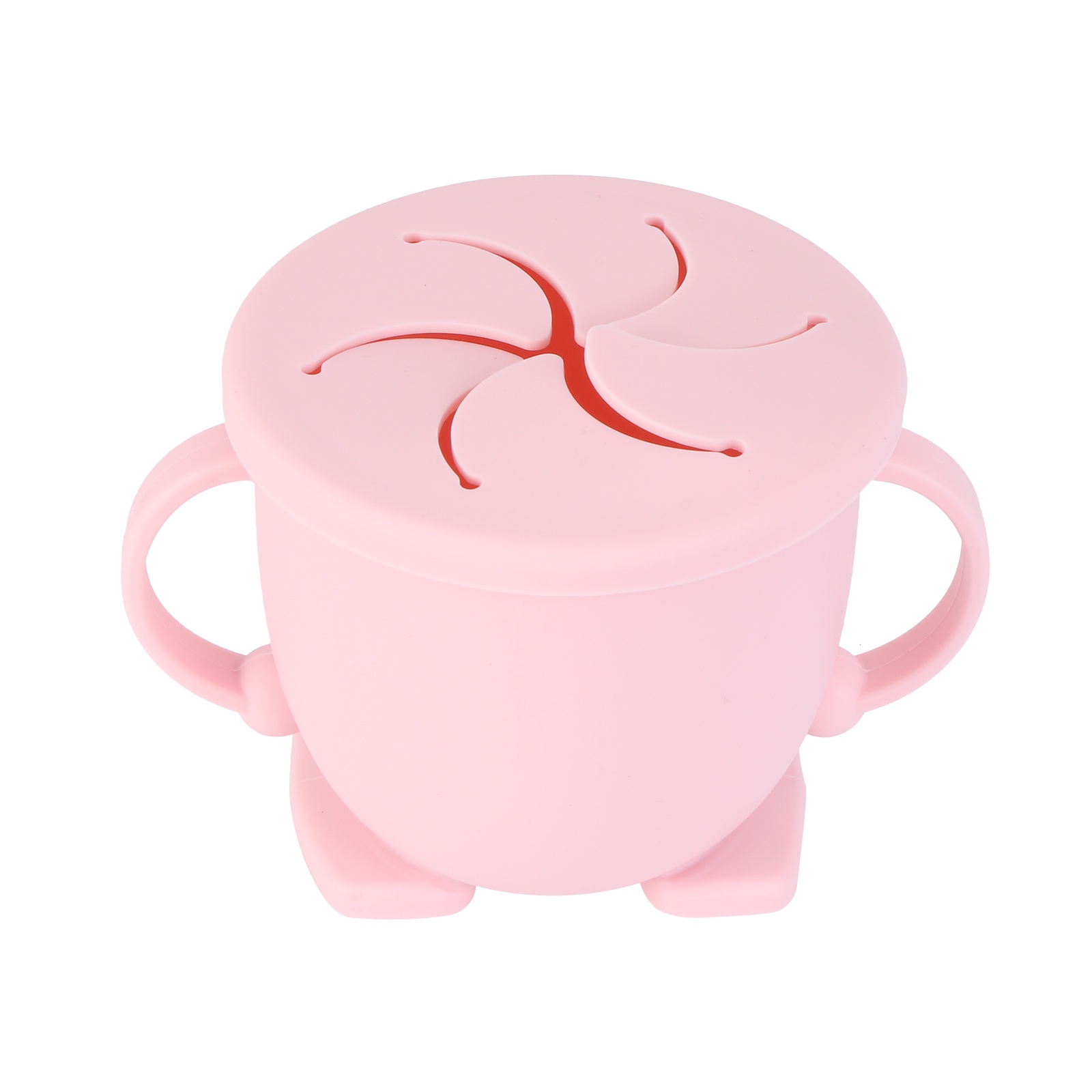 Portable Snack Cup Silicone Snack Container with Lid for Toddler and Baby
