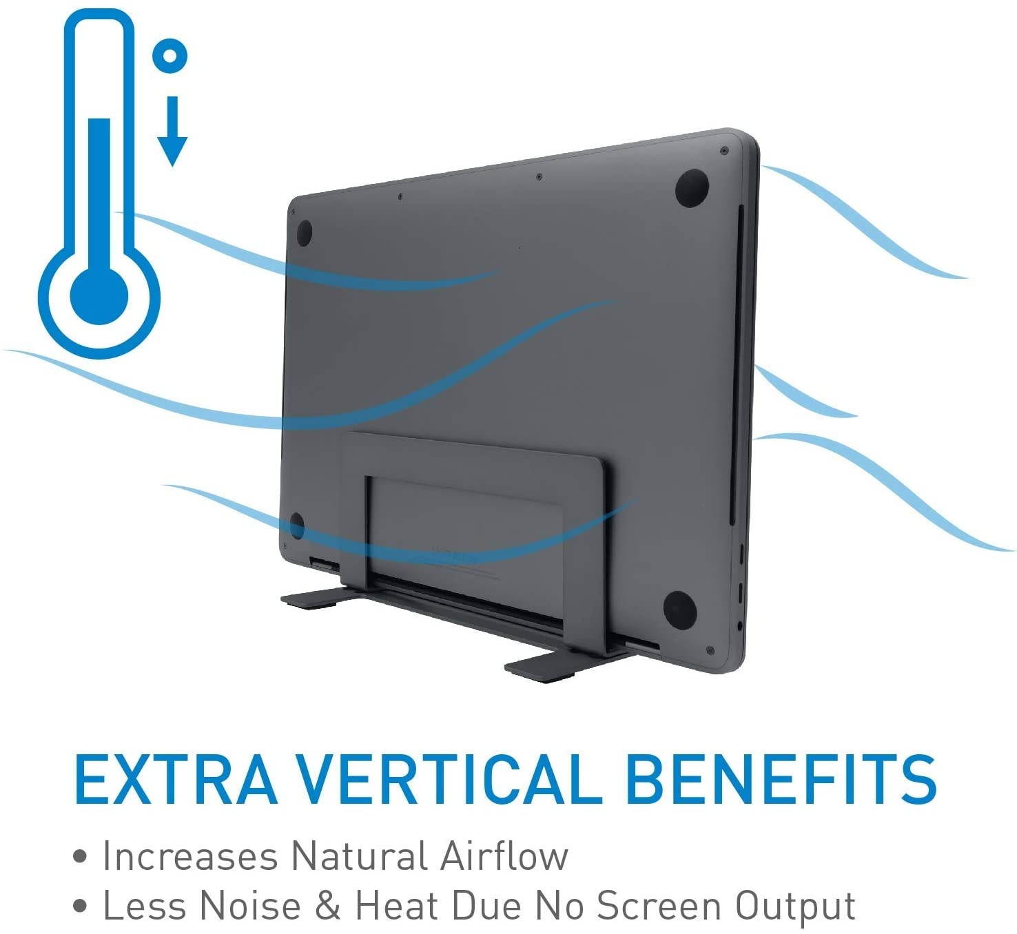 Macally Wireless Mini Keyboard an a Space Grey Vertical Laptop Stand, Scratch Resistant While Aesthetically Pleasing