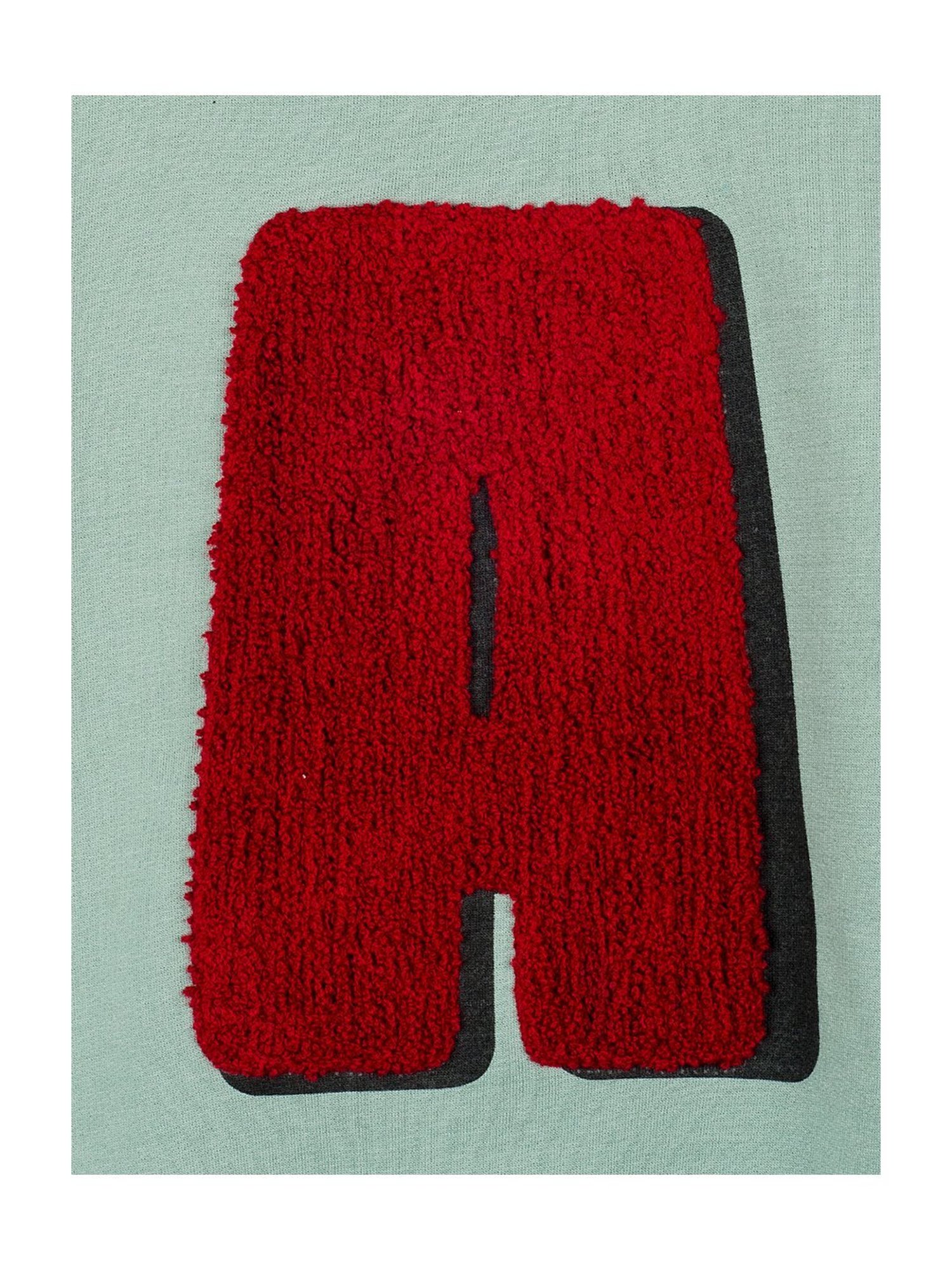 Cherry Crumble By Nitt Hyman Kids Olive Applique Sweatshirt