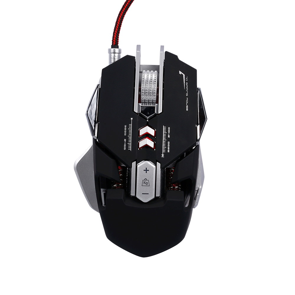 G9 USB Wired Gaming Mouse Mechanical Game Mice Adjustable 3500DPI 7 Programmable Buttons LED Lighting Effect