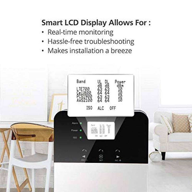 HiBoost Cell Signal Booster for Home and Office - Up to 3,000-6,000 sq. ft, Signal Extender Cellular Booster Compatible with AT and T, T-Mobile, Verizon, Sprint, and US Cellular Cell Phone Booster