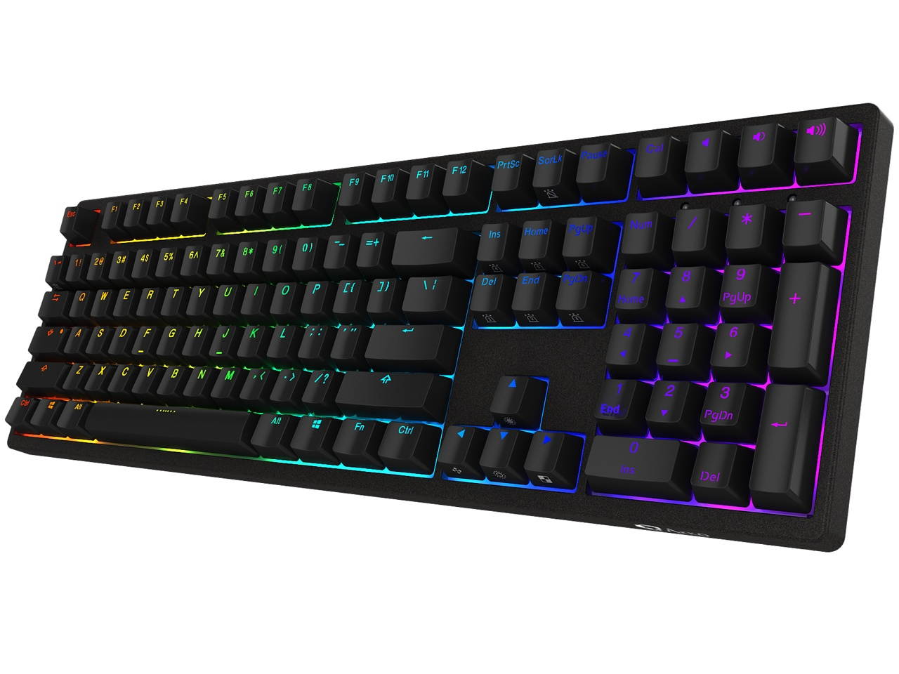Akko 3108s Full RGB Gaming Mechanical Keyboard Cherry MX Blue Switch Double Shot Dye Sub PBT Keycaps NKRO Detachable USB Type-C Wired Black