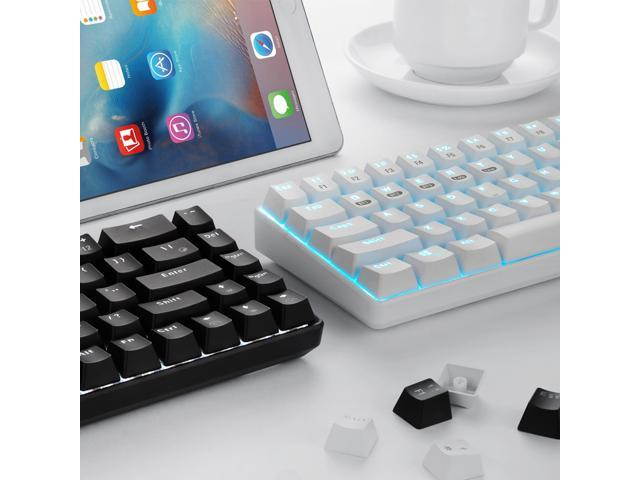 68-Key Wireless Bluetooth/USB Wired Gaming Mechanical Keyboard, Compact 65% Layout LED Backlit