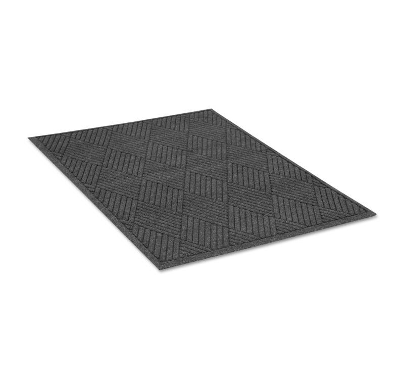 3'x5' Rectangle Solid Floor Mat Black - Guardian