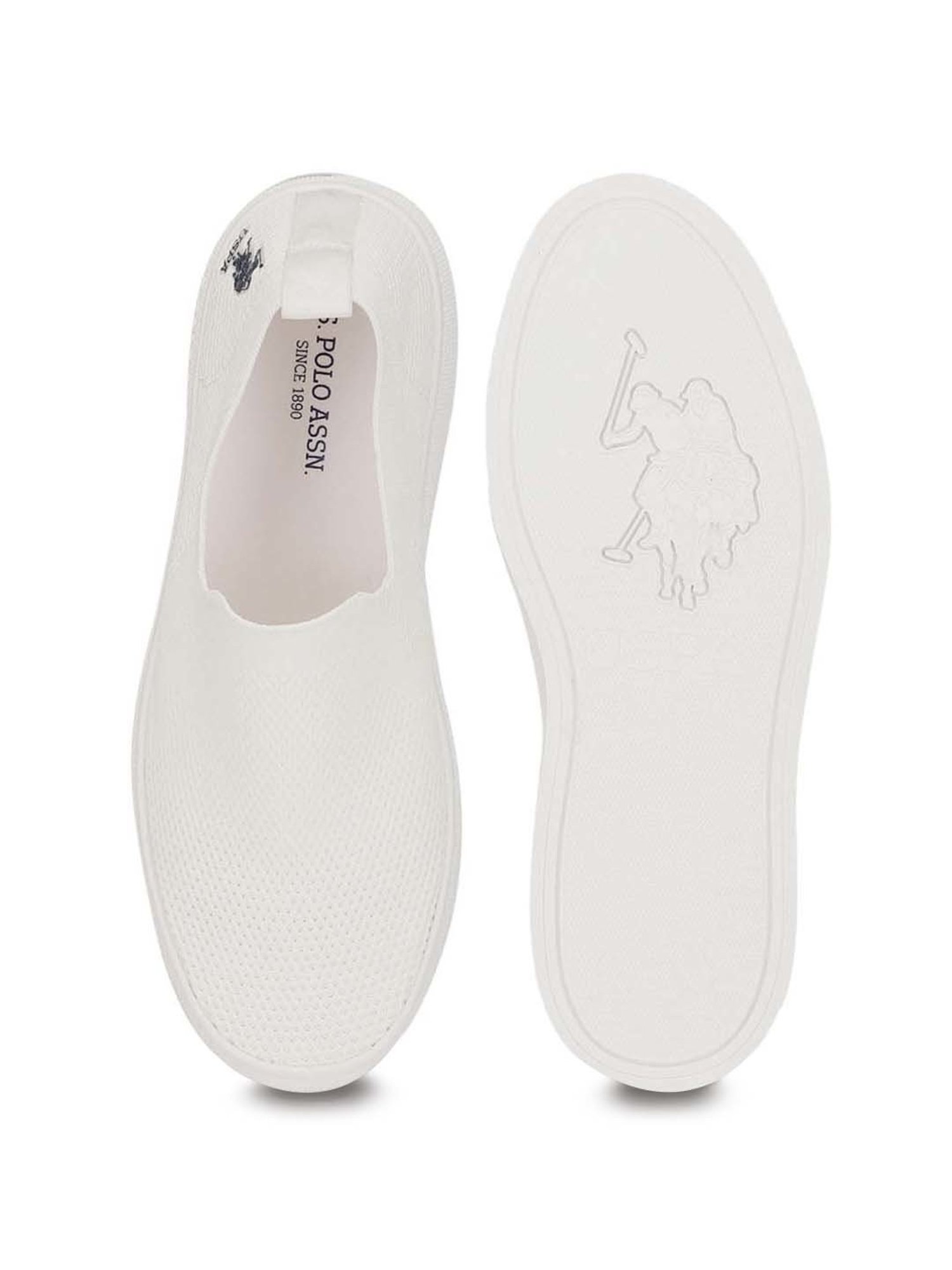 U.S. Polo Assn. Men's Off White Casual Sneakers