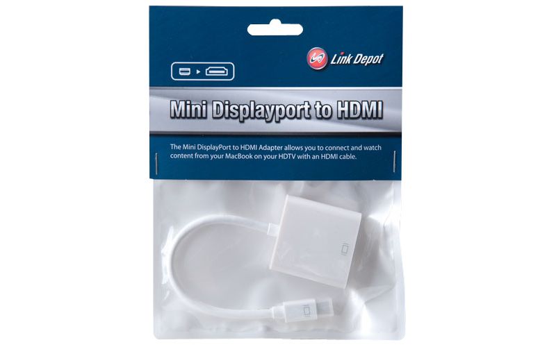 Link Depot DisplayPort/HDMI Cable - 7.87" DisplayPort/HDMI A/V Cable for Audio/Video Device, MacBook, TV