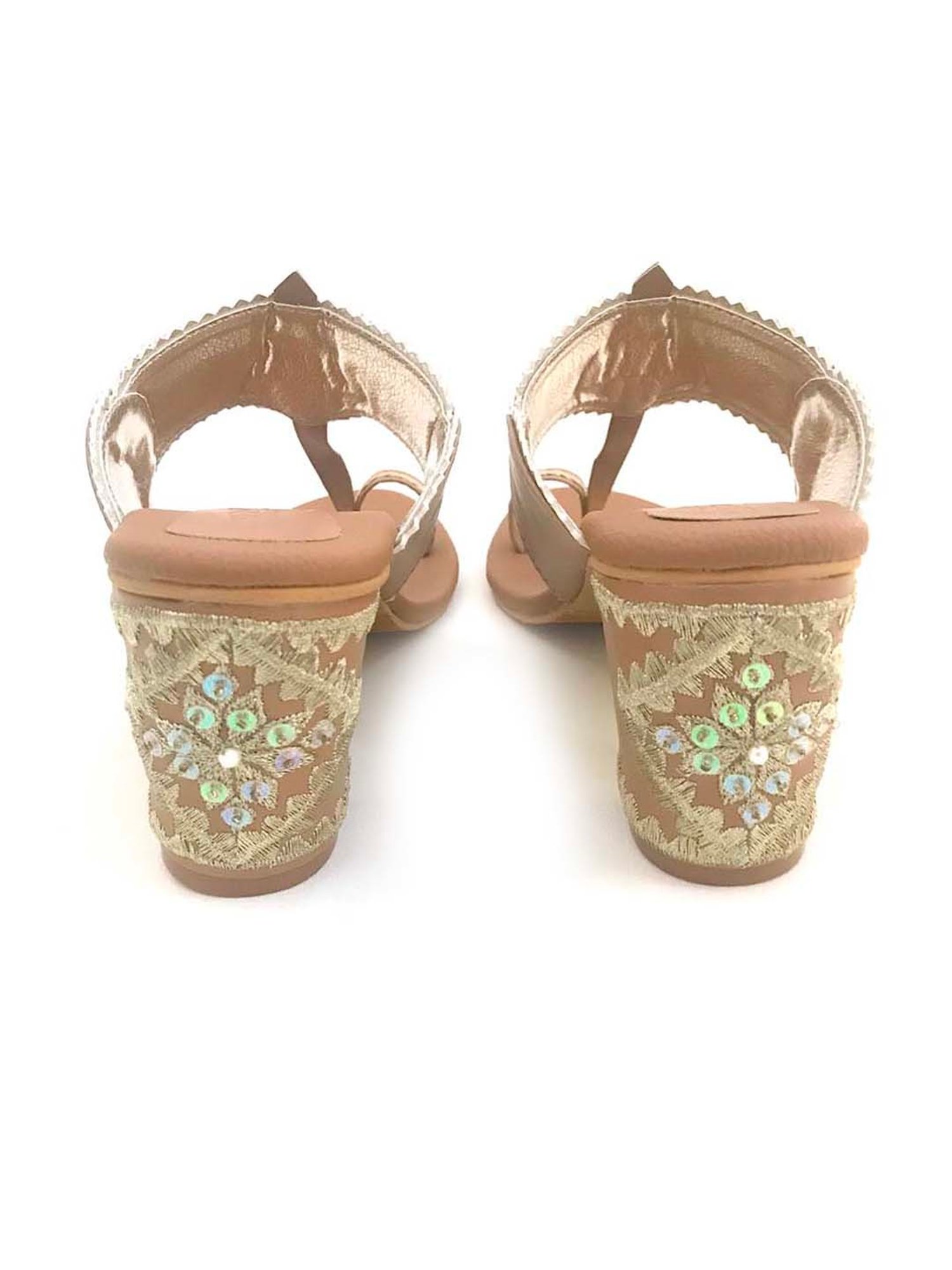 Sole House Women's Tan Toe Ring Sandals