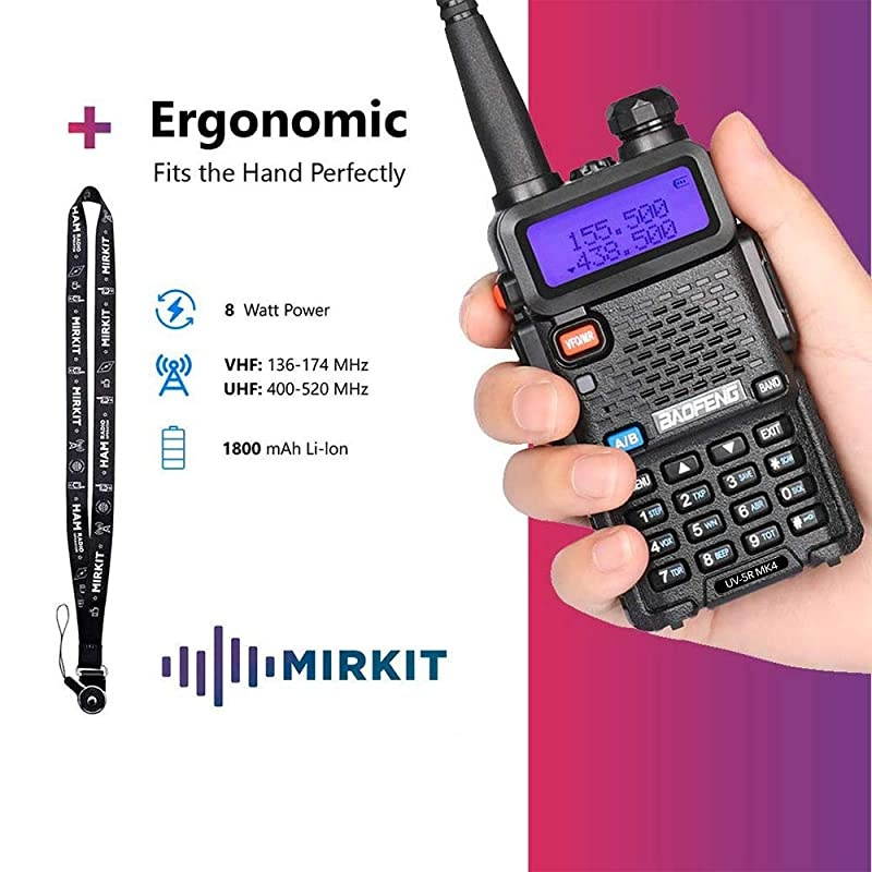 Radio Baofeng UV5R MK4 8W MP Max Power 2020 1800 mAh LiIon Battery Pack BaofengRadio corp
